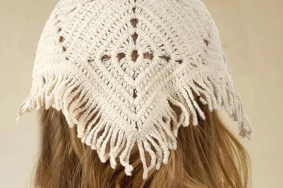 Tassel Accent Headband Scarf